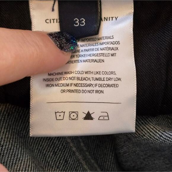 Citizens of Humanity y2k Paloma Wide Leg Baggy Jeans in Devine Dark Wash Size 33 - Picture 15 of 16